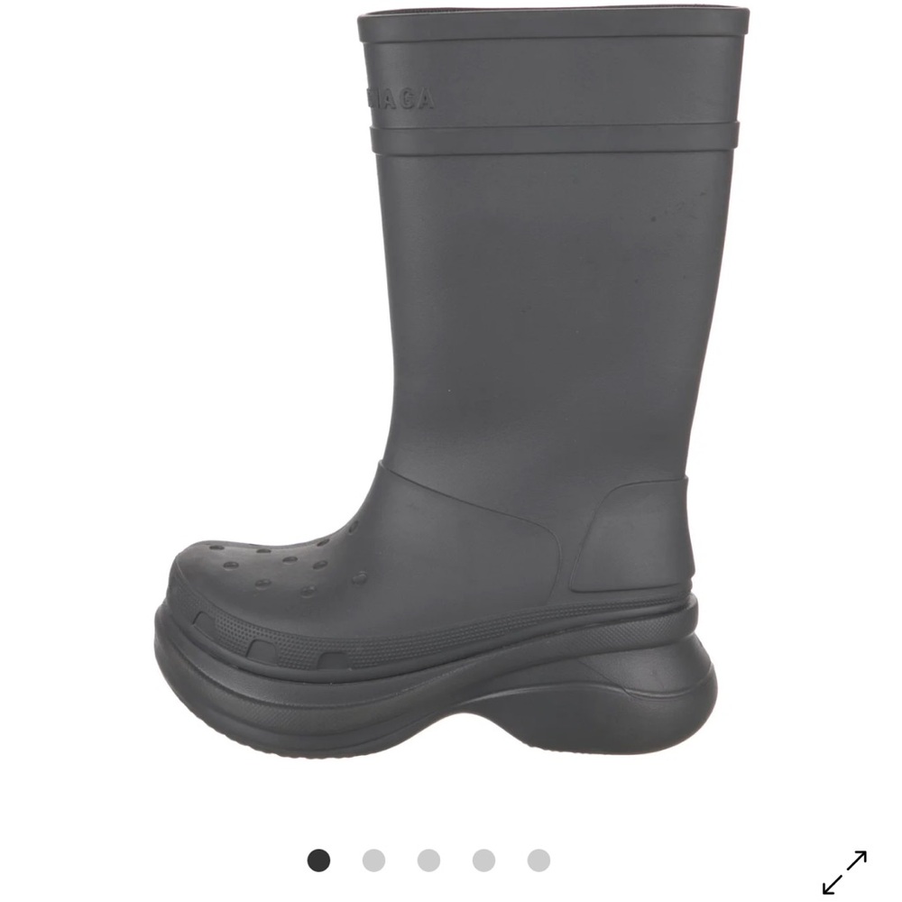Balenciaga Gray Rain Boots